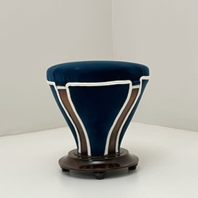 pouf anni30 in egno e velluto a2 034 SE