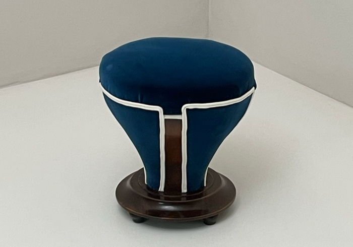 pouf anni30 in egno e velluto p 034 SE 1