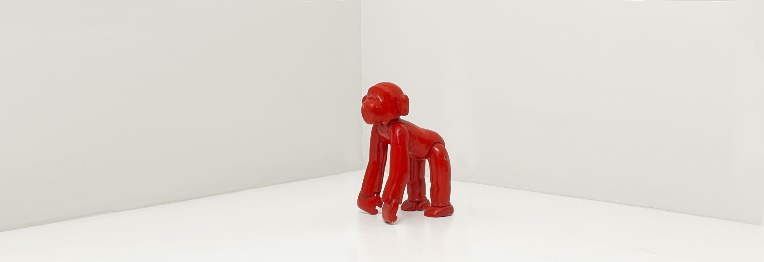 scimmia scultura in legno anni60 130 C