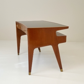 scrivania da centro anni 50 torino ciliegio opaline nero A 022 SC