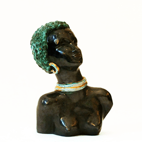 scultura art deco anni30 africana a 035 C