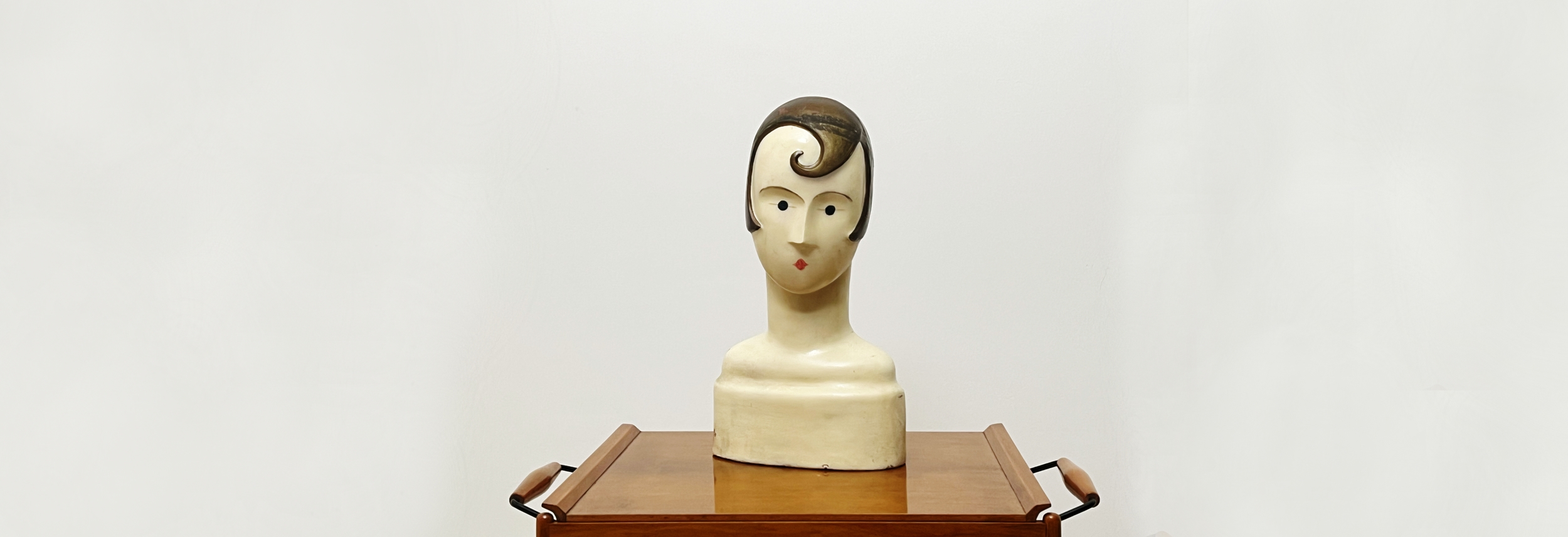 scultura art deco anni30 in papier mache 020 C