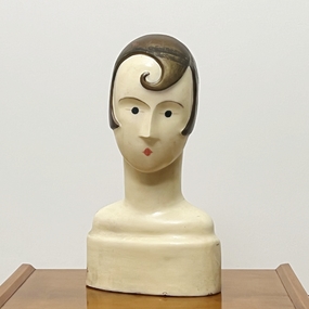 scultura art deco anni30 in papier mache a 020 C