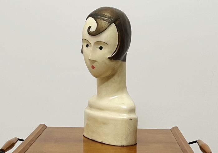 scultura art deco anni30 in papier mache p1 020 C 1