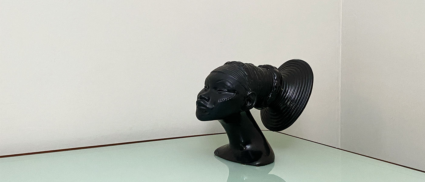 scultura ceramica testa rometti inzio novecento anni20 059 C