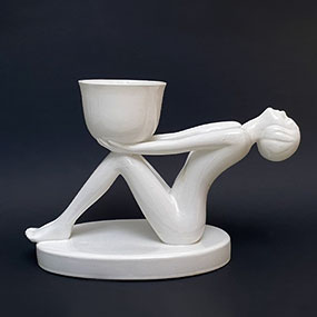 scultura in ceramica art deco anni30 a 048 C