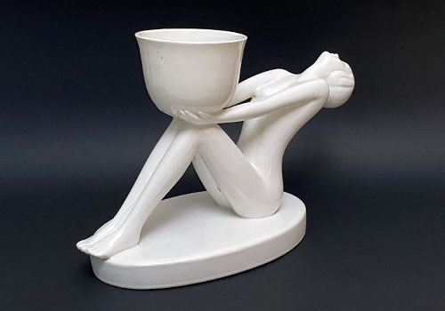 scultura in ceramica art deco anni30 P3 048 C 2