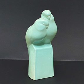 scultura in ceramica smaltata anni30 art deco a 094 C
