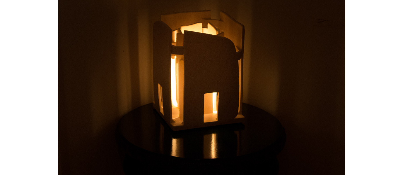 scultura lampada casba in ceramica antonino negri arte contemporanea 008 AN