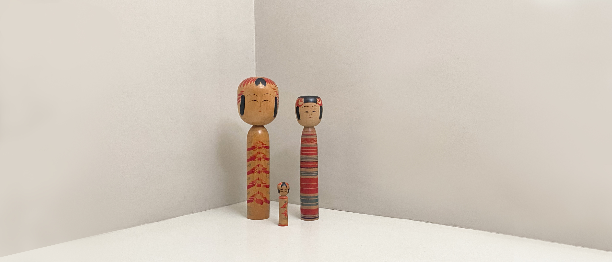 sculture in legno tradizionali vintage kokeshi anni 60 054 C(4)