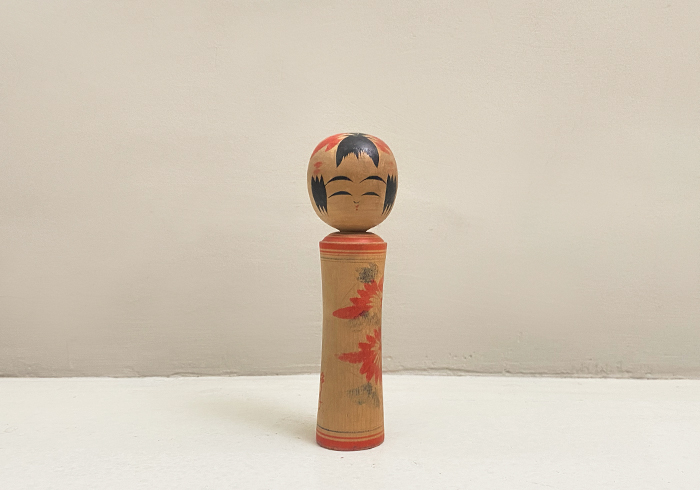 sculture in legno tradizionali vintage kokeshi anni 60 p5 054 C 3