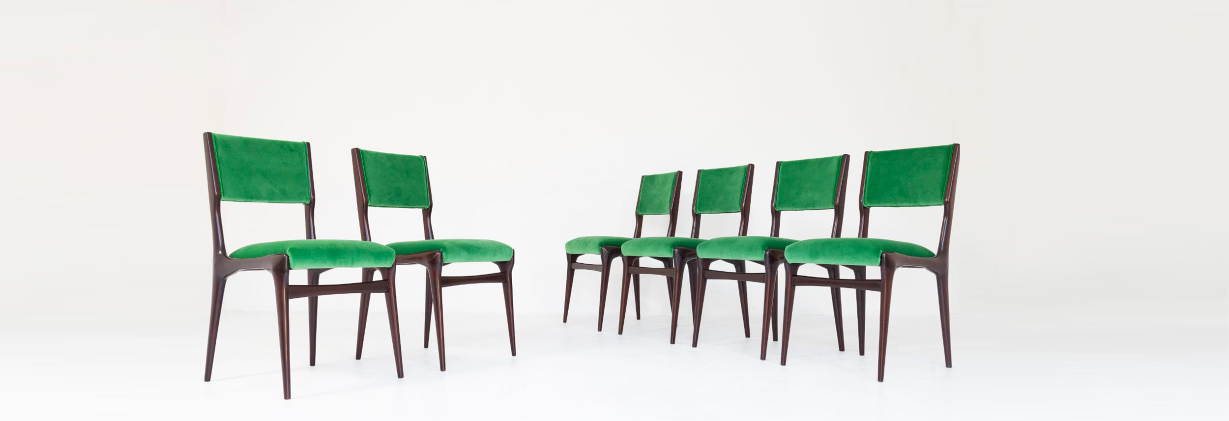 set di sei sedie anni50 designed by carlo de carli per cassina 090 SE