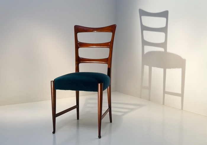 set di sei sedie anni50 di paolo buffa p5 117 SE 2