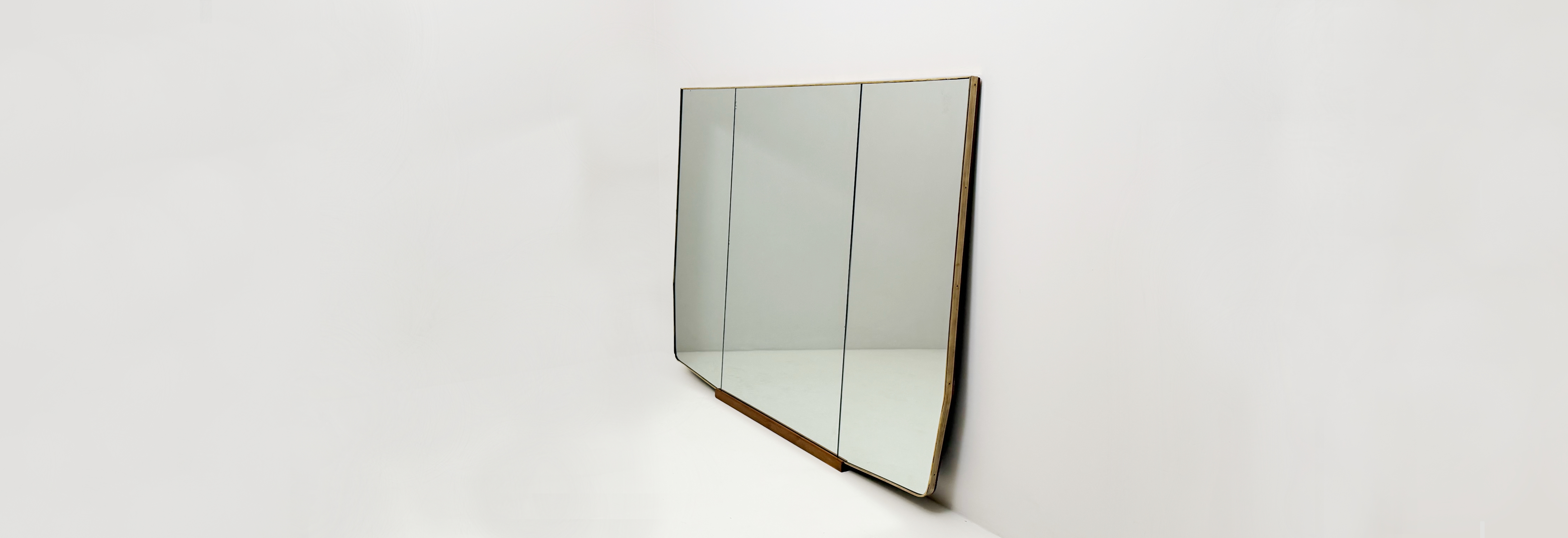 specchiera anni50 in ottone e legno 029 CO