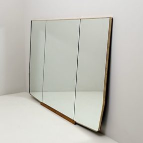 specchiera anni50 in ottone e legno a2 029 CO