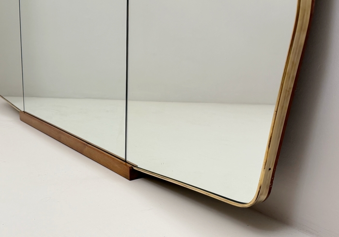 specchiera anni50 in ottone e legno p 029 CO 1