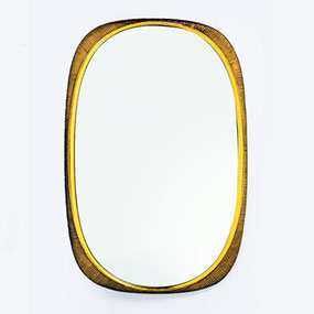 specchiera con cornice in legno dorato anni50 designed by osvaldo borsani a 022 CO