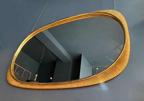 specchiera con cornice in legno dorato anni50 designed by osvaldo borsani p1 022 CO 2