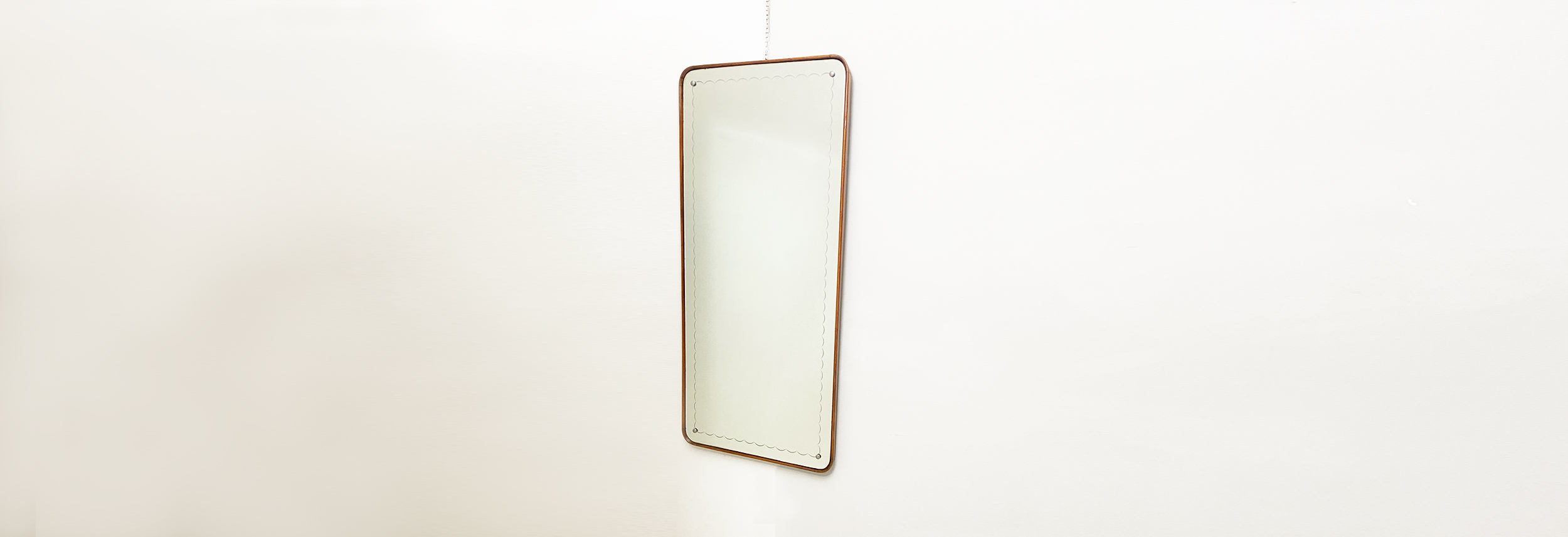 specchiera vintage anni50 in legno 028 CO