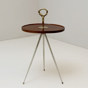 tavolino gueridon in ottone a 053 TV