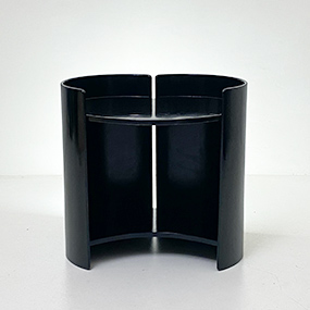 tavolino lacca nera mod gea design kazuhide takahama per gavina anni60 A 019 TV