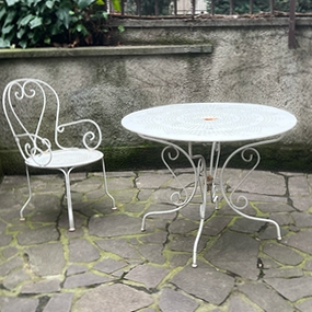 tavolo in ferro battuto italia anni50 a 025 E