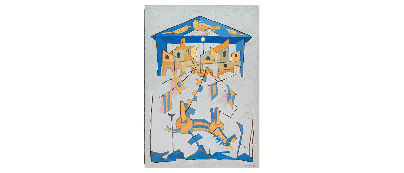 teatrino con caduta olio su tela francesco casorati 026 FC