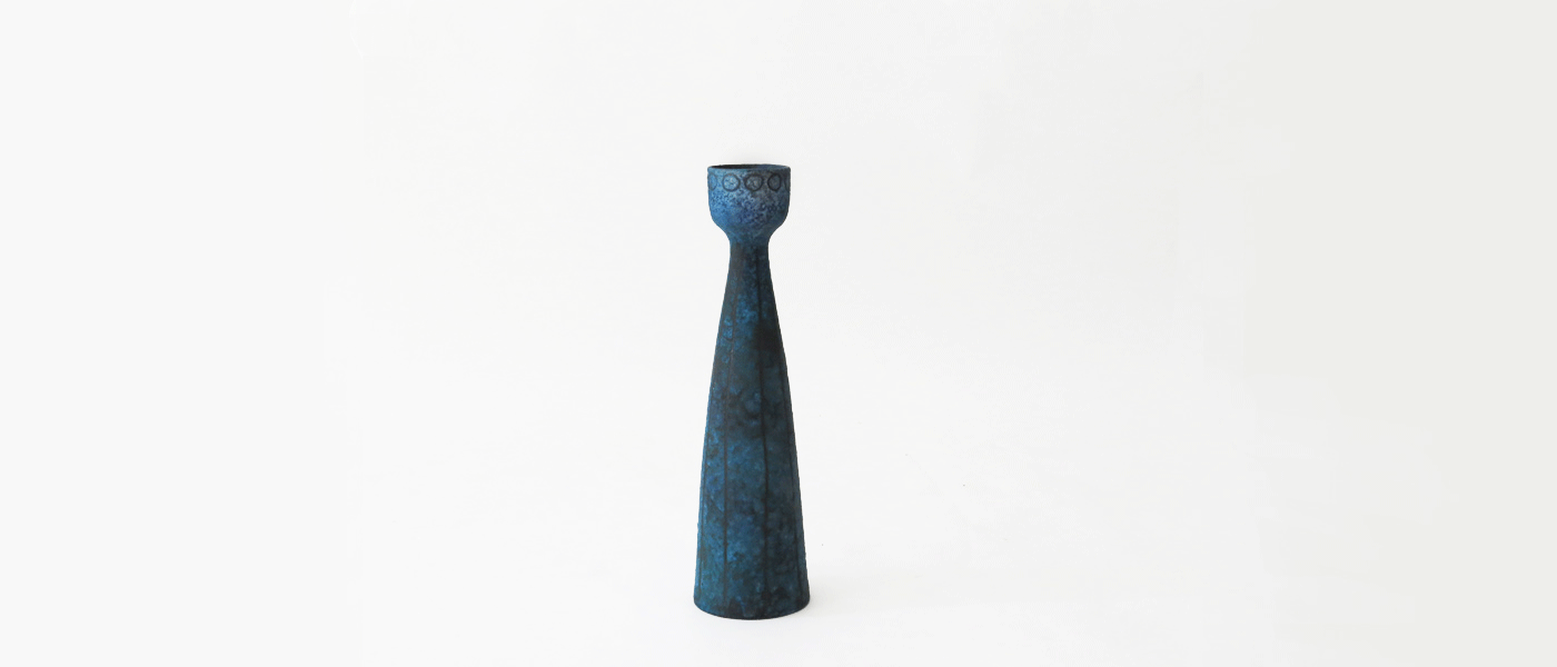 vaso anni 50 in ceramica smaltata 114 C