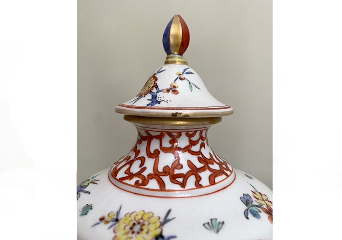 vaso antico in ceramica chantilly francia seconda meta del settecento p2 025 C 2