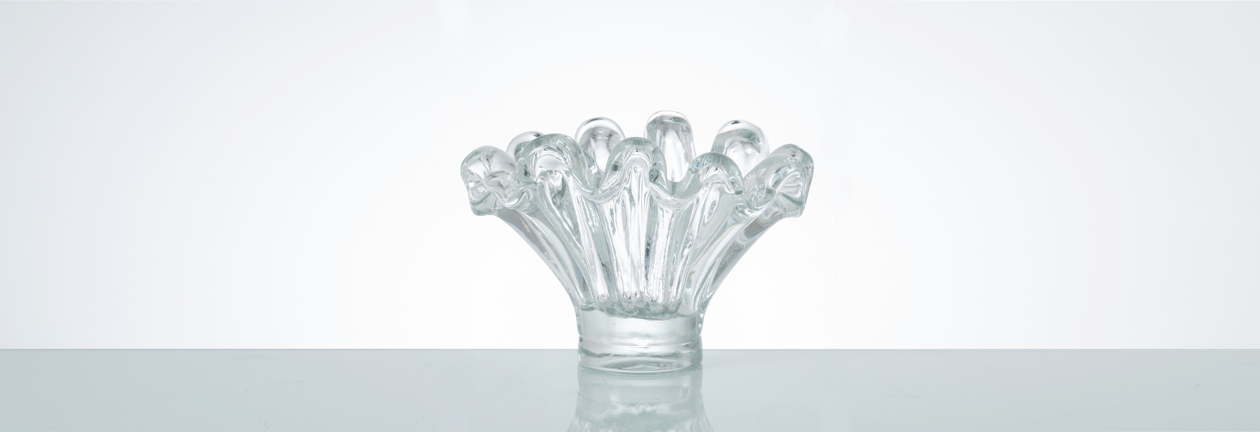 vaso in vetro a costolature ercole barovier anni40 043 C