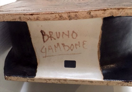 vaso in vetro anni60 bruno gambone ceramiche p 119 C(2) 1